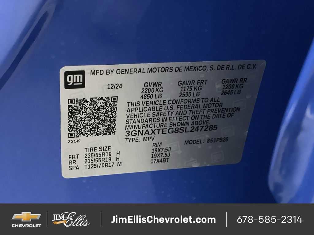 Certified 2025 Chevrolet Equinox RS w/ Safety and Technology Package image 68