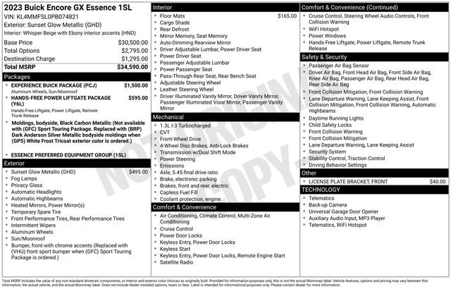 Certified 2023 Buick Encore GX Essence w/ Experience Buick Package image 39