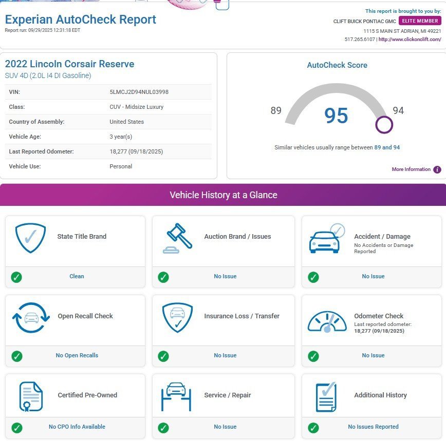 Used 2022 Lincoln Corsair Reserve w/ Equipment Group 201A image 3