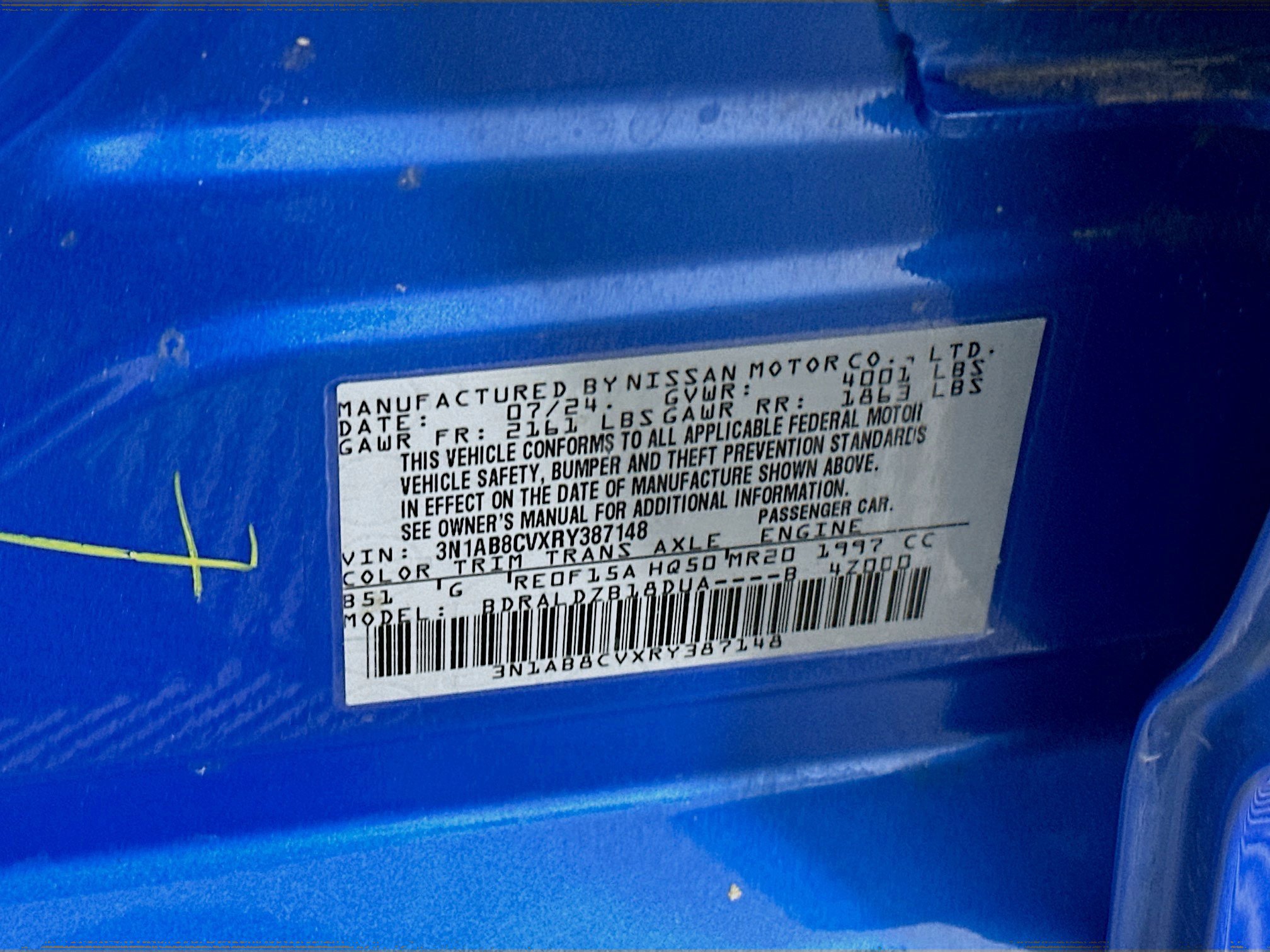 Used 2024 Nissan Sentra SV FWD image 12