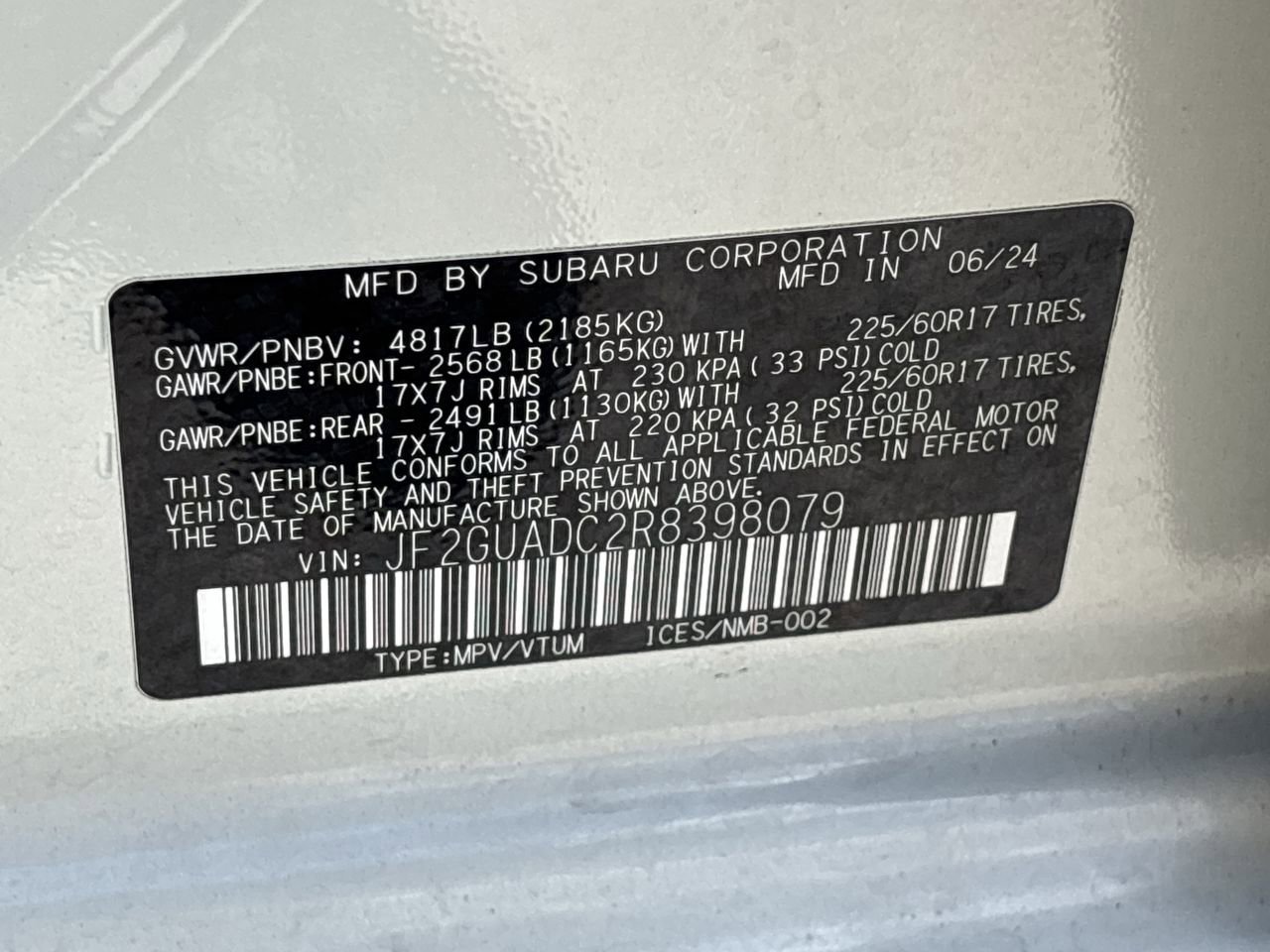 Used 2024 Subaru Crosstrek 2.0i Premium image 31