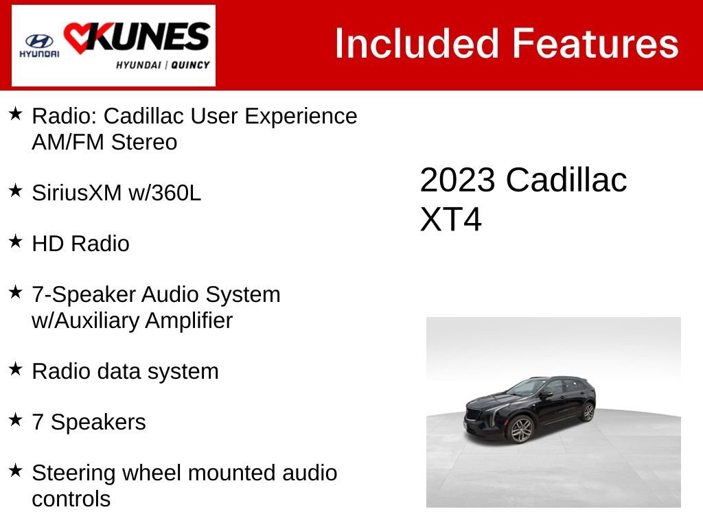 Used 2023 Cadillac XT4 Sport AWD/4WD image 3