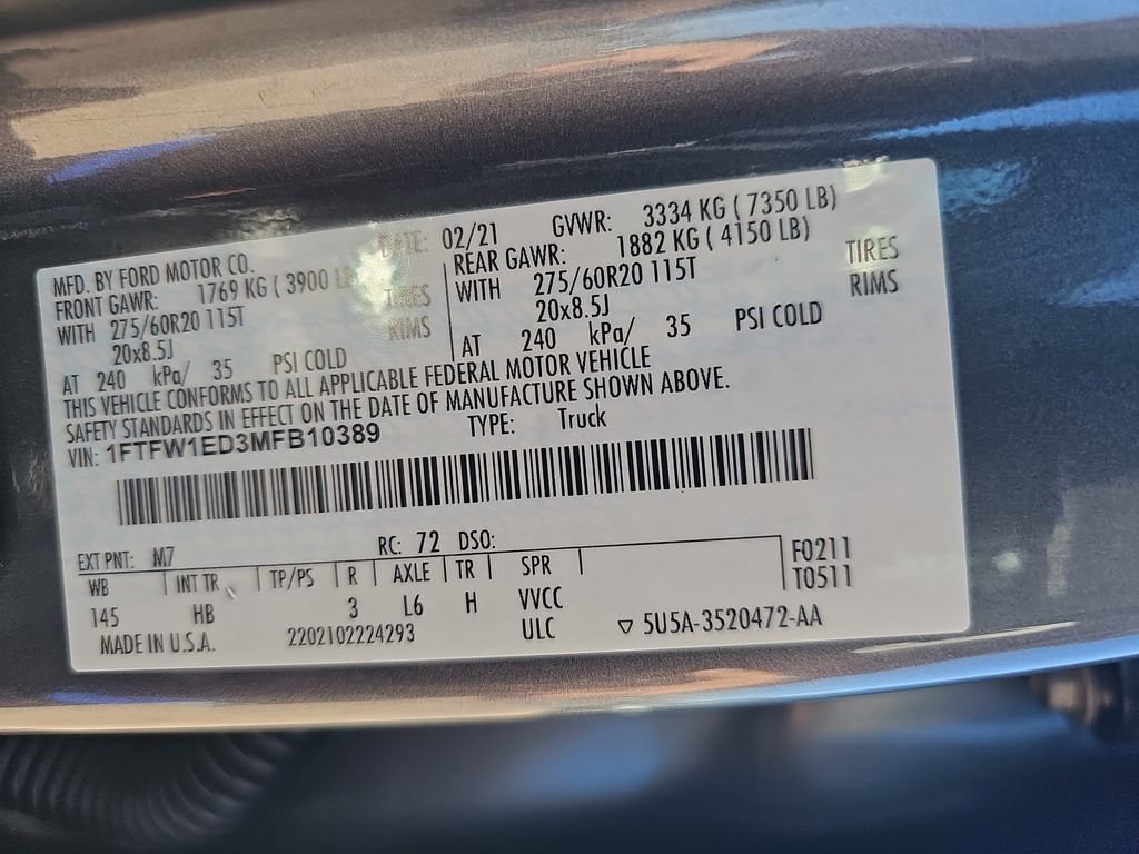 Used 2021 Ford F150 Lariat AWD/4WD image 43