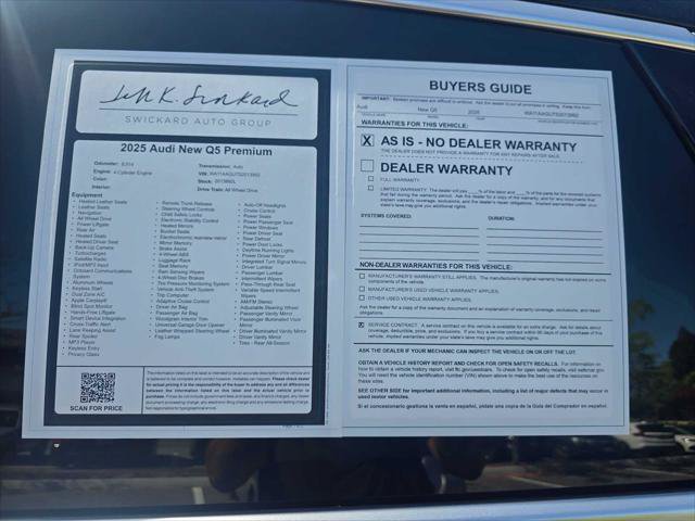 Used 2025 Audi Q5 Premium w/ Convenience Package AWD/4WD image 16