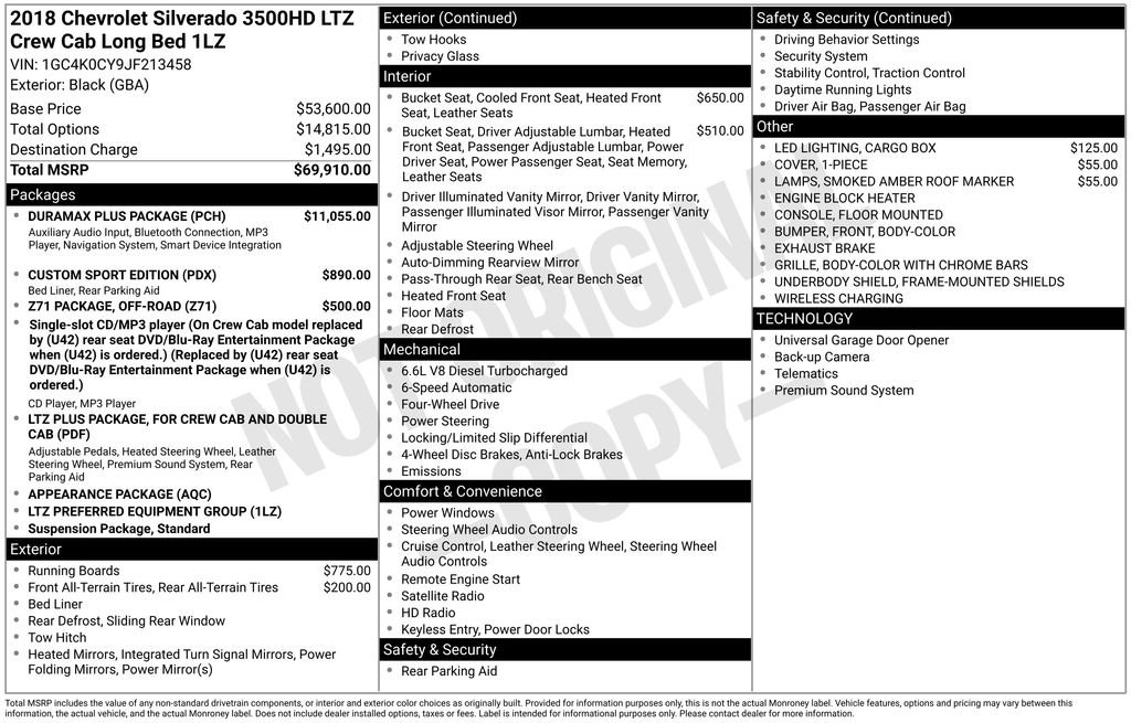 Used 2018 Chevrolet Silverado 3500 LTZ w/ Duramax Plus Package video 2