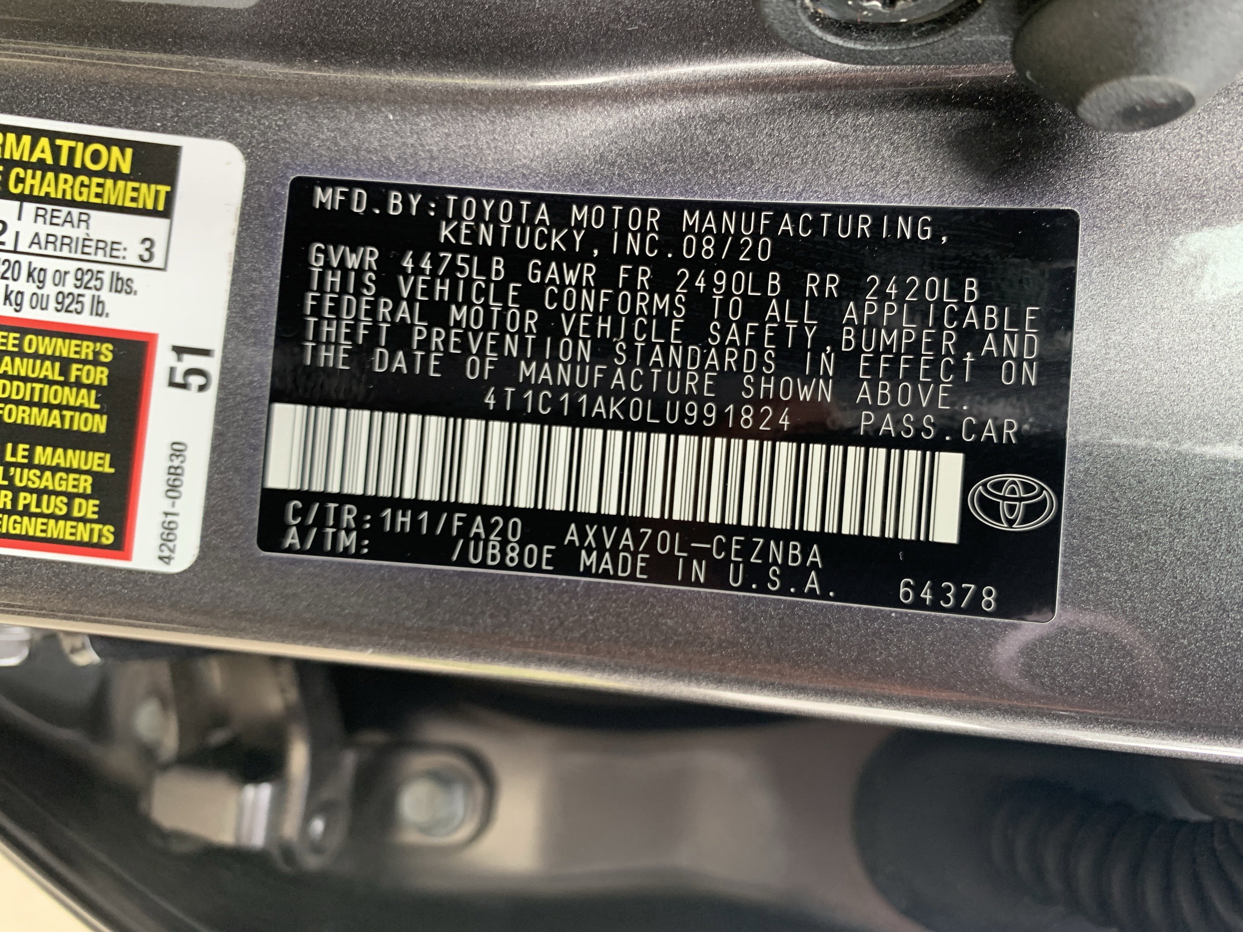 Used 2020 Toyota Camry LE image 36