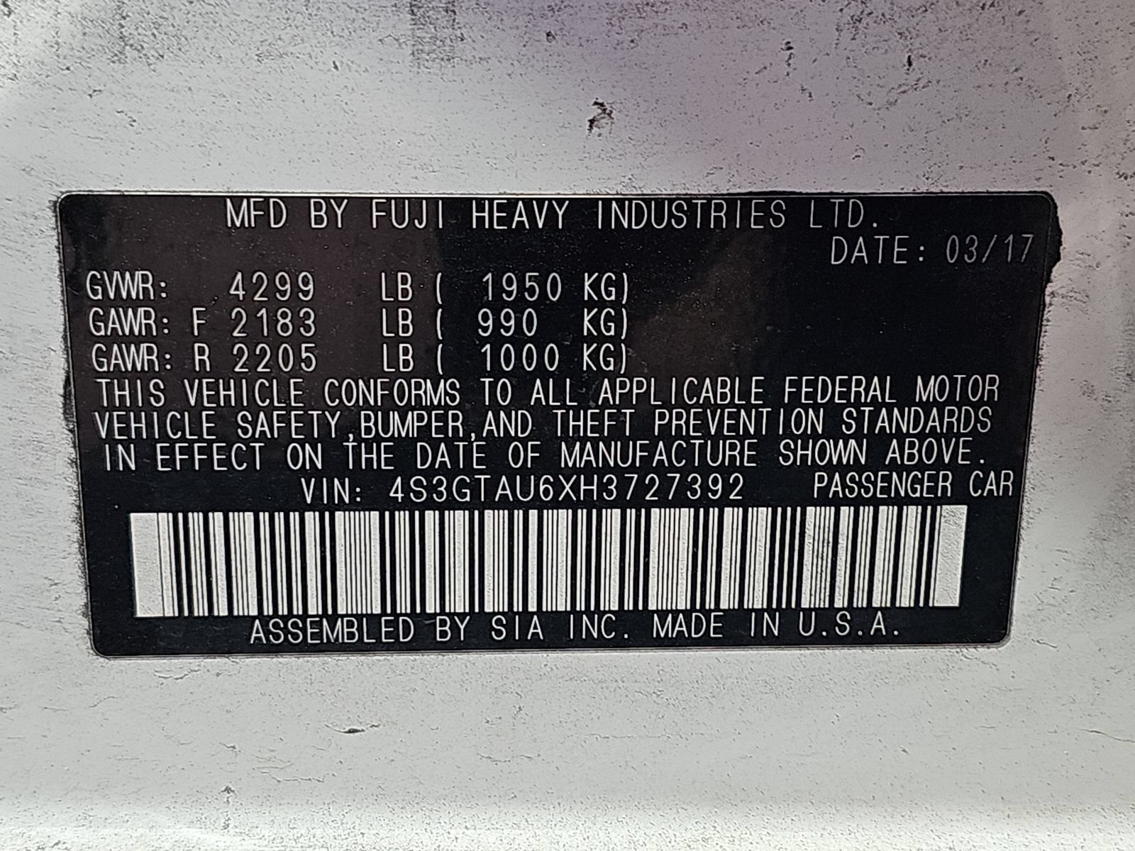 Used 2017 Subaru Impreza 2.0i Limited AWD/4WD image 16