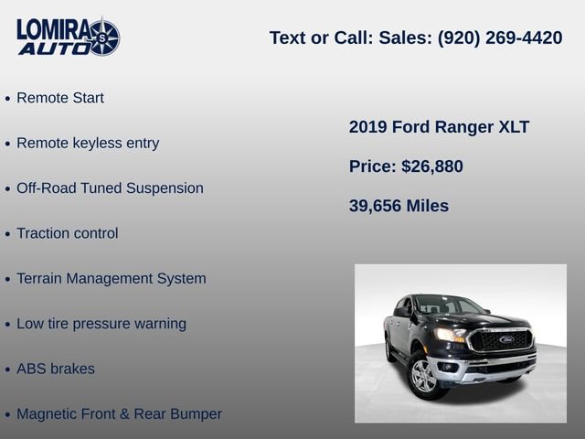 Used 2019 Ford Ranger XLT w/ Equipment Group 302A Luxury AWD/4WD image 39