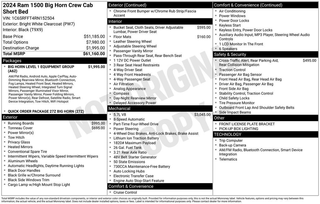 Used 2024 RAM 1500 Big Horn image 27