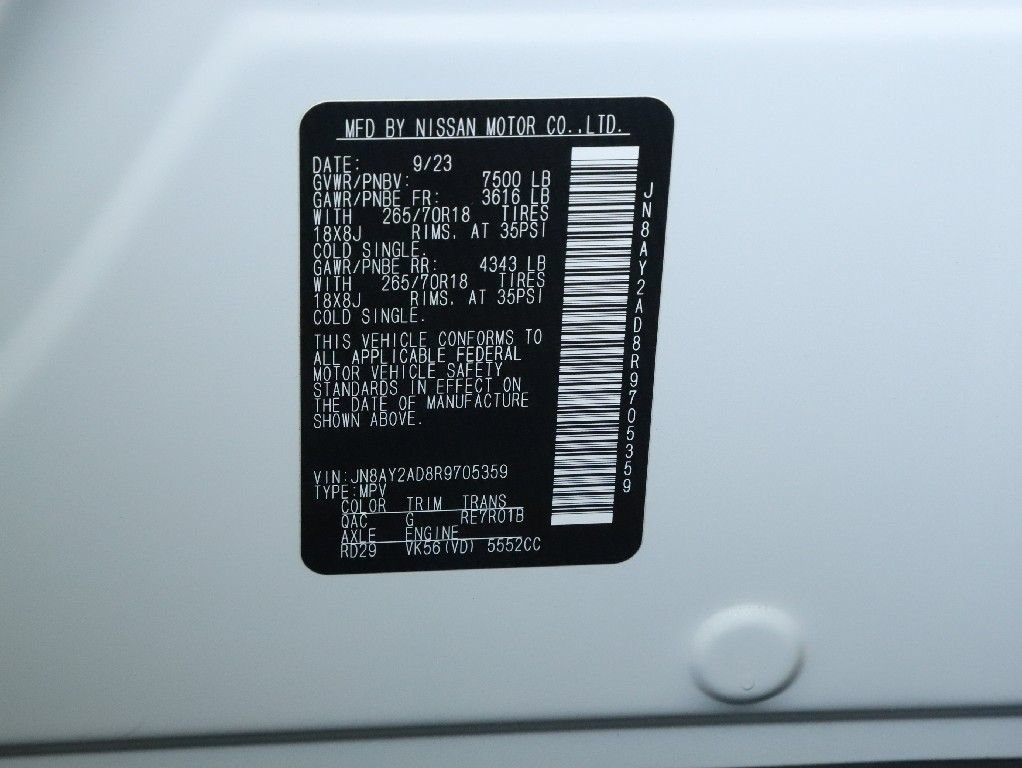 Certified 2024 Nissan Armada SV w/ Cargo Package AWD/4WD image 21