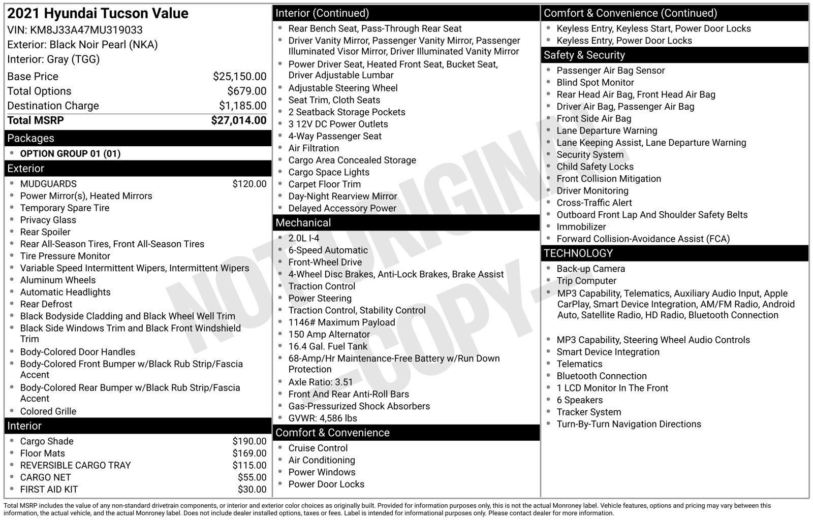 Used 2021 Hyundai Tucson Value FWD image 31
