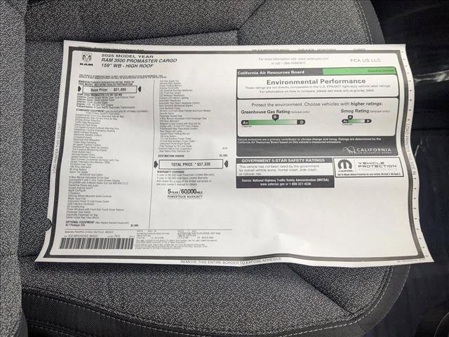 New 2025 RAM ProMaster 3500 w/ Quick Order Package 22G SLT image 17