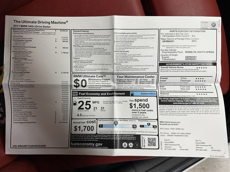 Used 2017 BMW 340i xDrive Sedan image 13