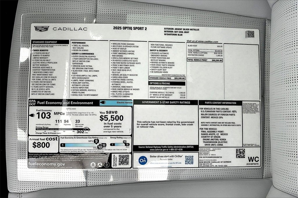 New 2025 Cadillac Optiq Sport 2 image 14