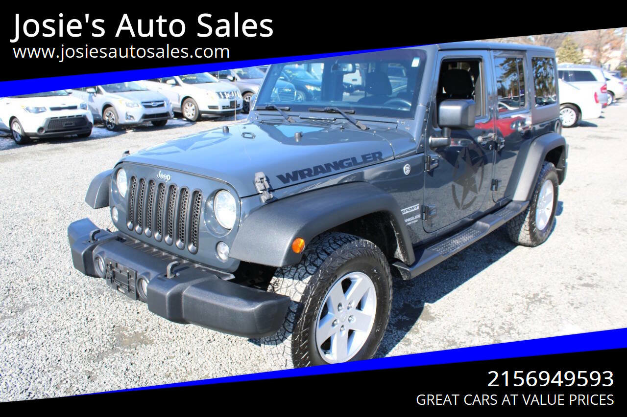 Used 2017 Jeep Wrangler Unlimited Sport w/ Quick Order Package 24S image 1