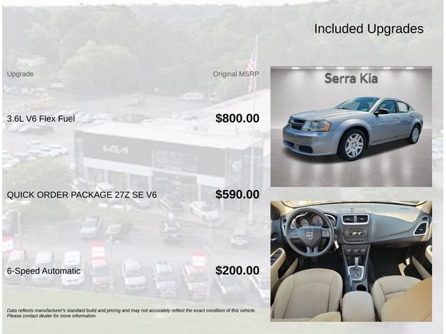 Used 2014 Dodge Avenger SE w/ Quick Order Package 27Z SE V6 FWD image 6