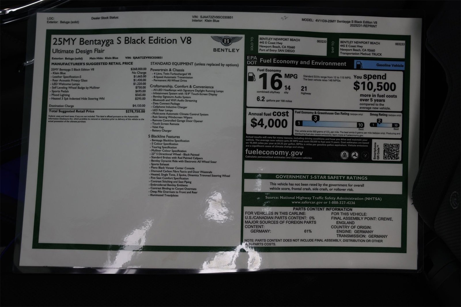 New 2025 Bentley Bentayga image 42