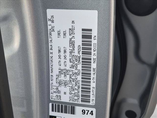 New 2026 Toyota Tacoma SR5 RWD image 16
