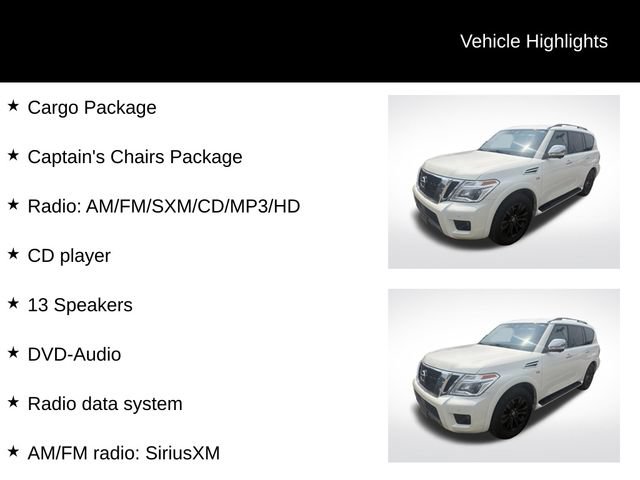 Used 2020 Nissan Armada Platinum w/ Captain's Chairs Package AWD/4WD image 8