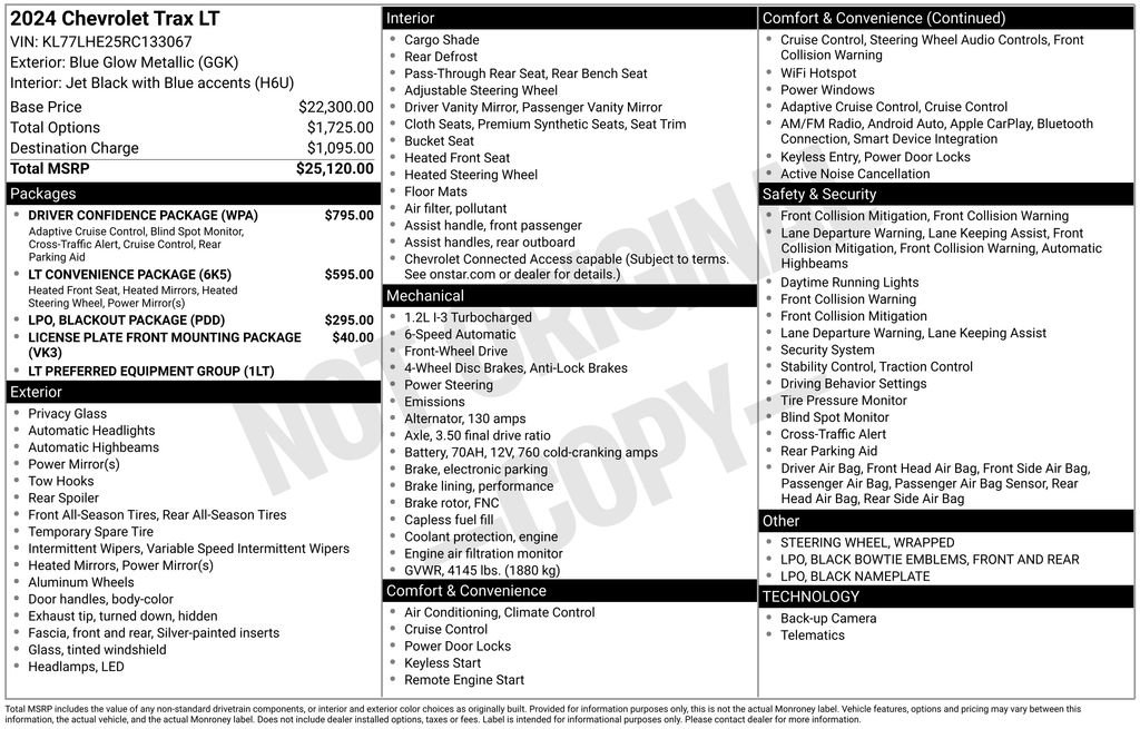 Certified 2024 Chevrolet Trax LT w/ Driver Confidence Package image 5