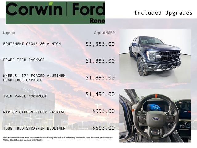 Used 2021 Ford F150 Raptor w/ Equipment Group 801A High image 3