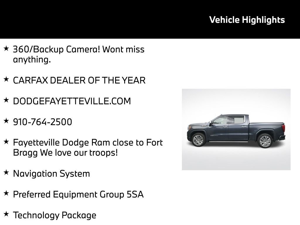 Used 2022 GMC Sierra 1500 Denali w/ Denali Reserve Package AWD/4WD image 5