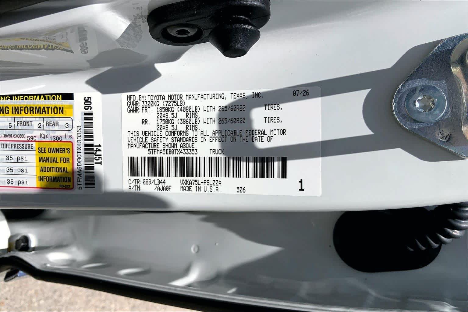 New 2026 Toyota Tundra 1794 Edition AWD/4WD image 19