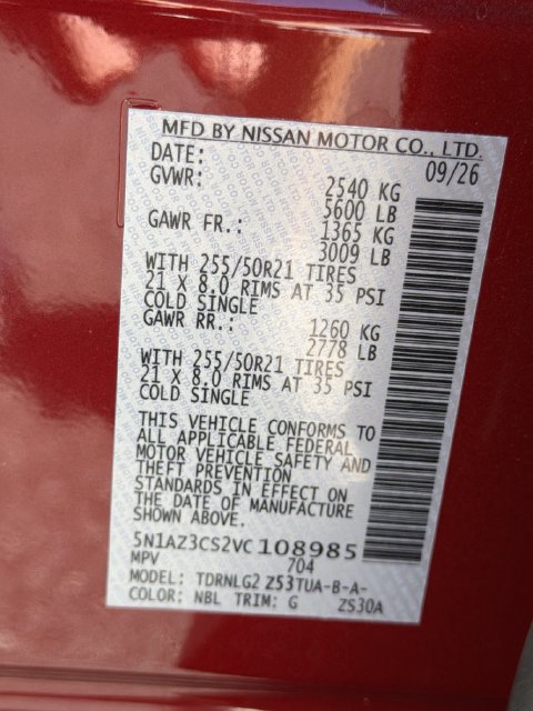 New 2027 Nissan Murano SL AWD/4WD image 35