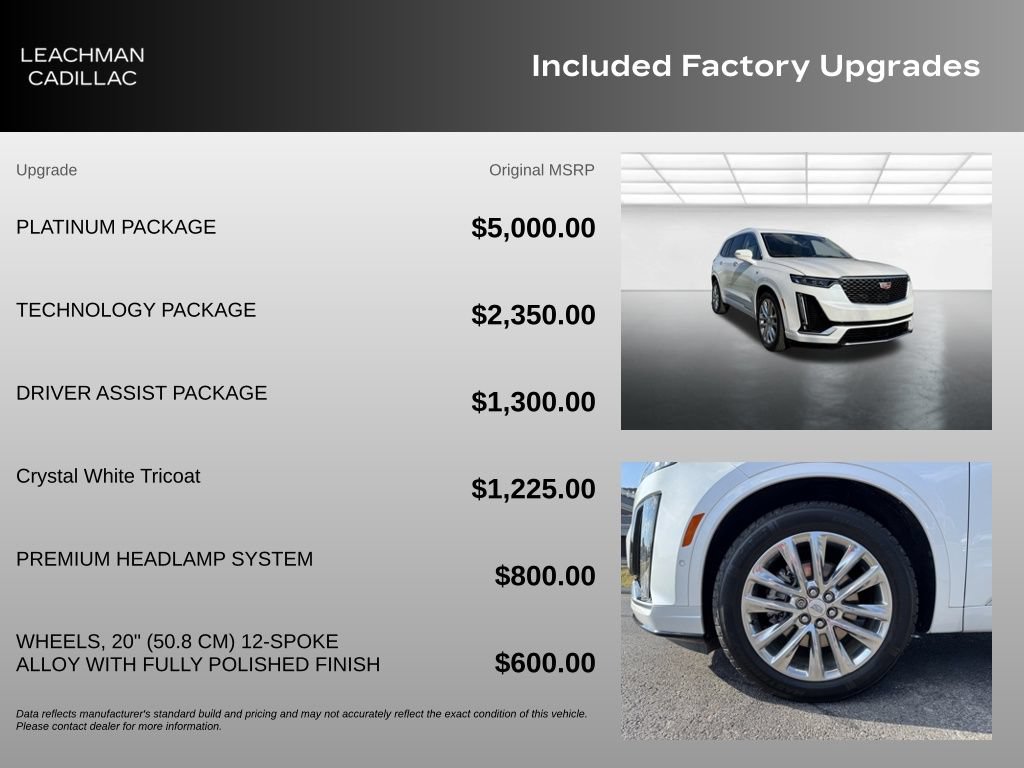 Certified 2024 Cadillac XT6 Premium Luxury w/ Platinum Package FWD image 11