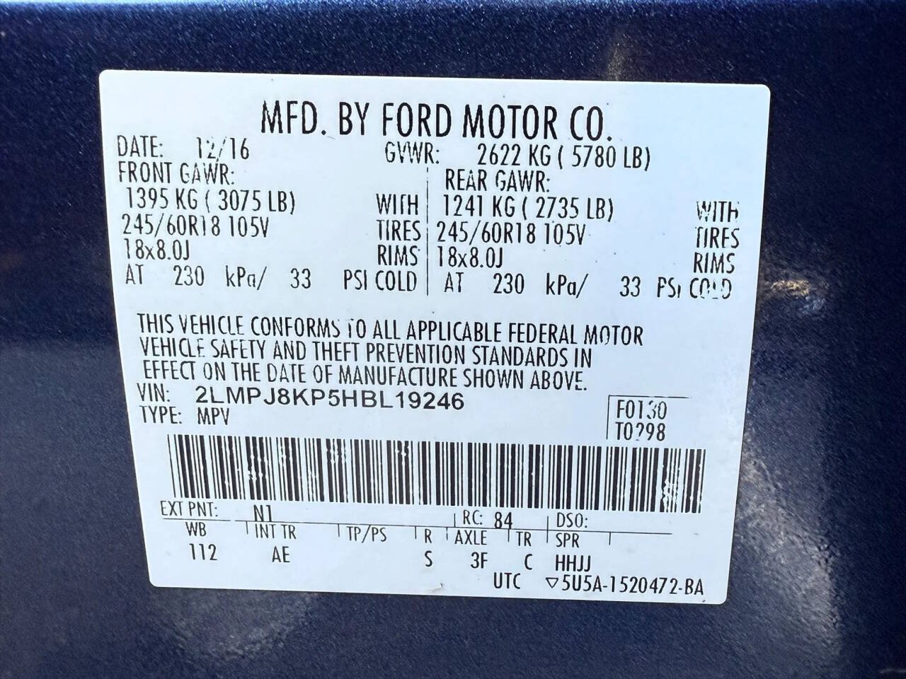 Used 2017 Lincoln MKX Select AWD/4WD image 26