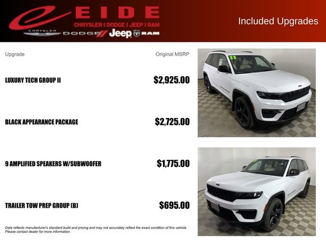 Used 2023 Jeep Grand Cherokee Limited w/ Luxury Tech Group II AWD/4WD image 12