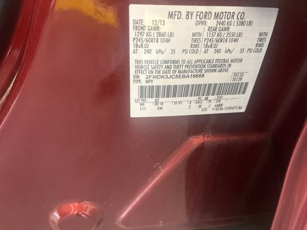 Used 2014 Ford Edge SEL w/ Equipment Group 205A FWD image 3