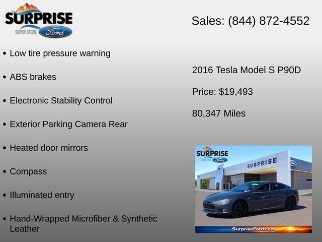 Used 2016 Tesla Model S Performance AWD/4WD image 12