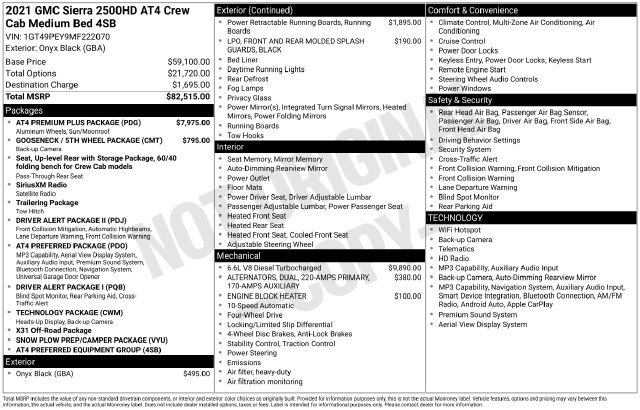 Used 2021 GMC Sierra 2500 AT4 w/ AT4 Premium Plus Package AWD/4WD image 5