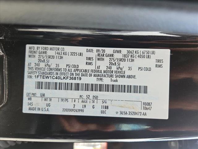 Used 2020 Ford F150 XLT w/ Equipment Group 302A Luxury image 25