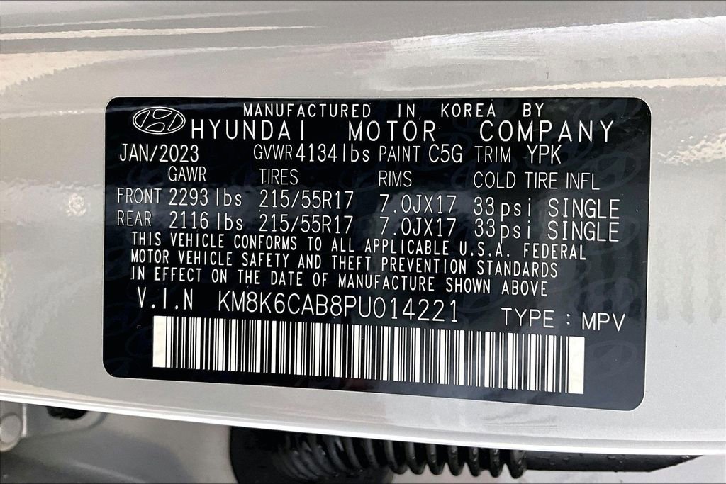 Certified 2023 Hyundai Kona SEL w/ Cargo Package AWD/4WD image 32
