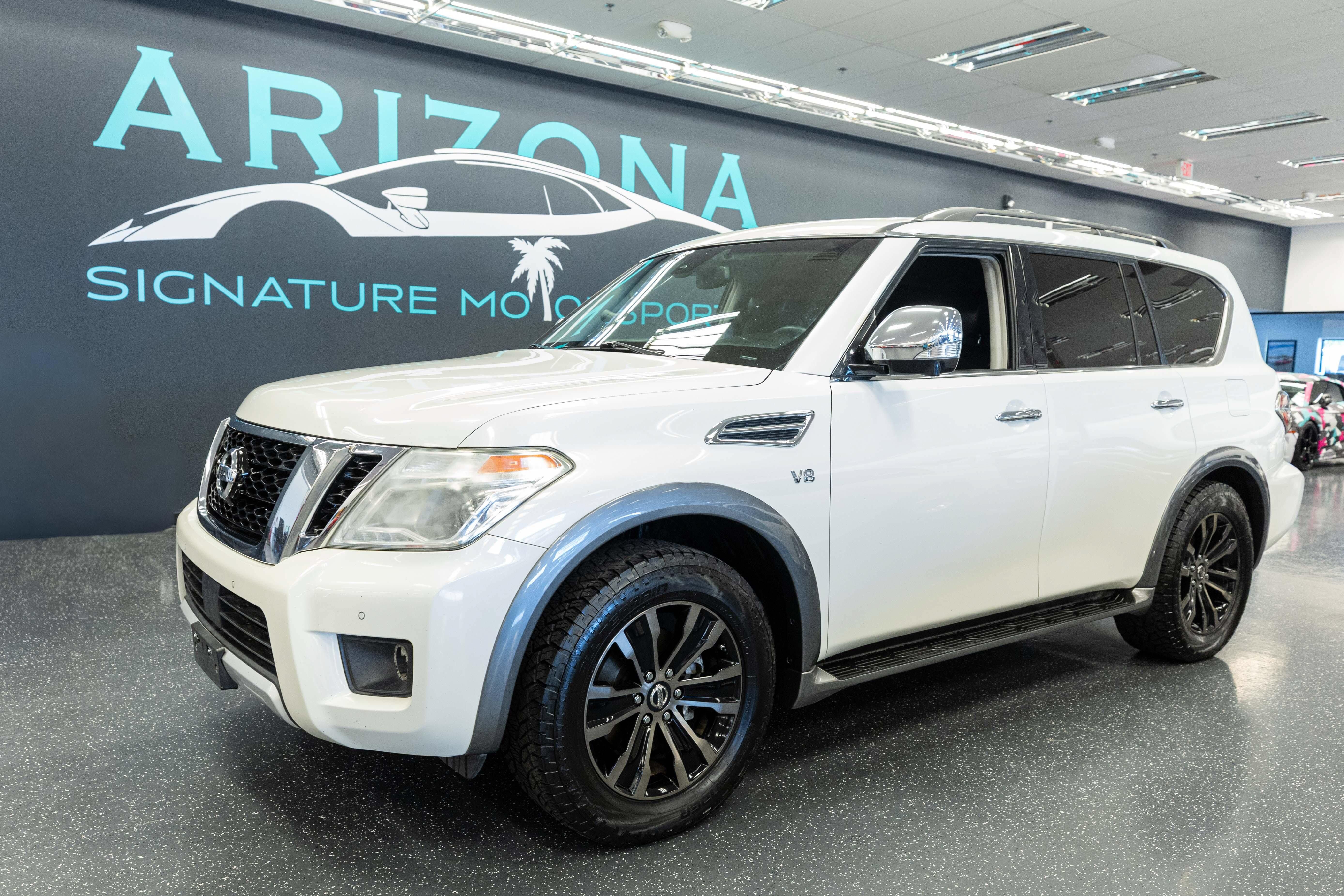 Used 2017 Nissan Armada Platinum w/ Captain Seat Package RWD image 1