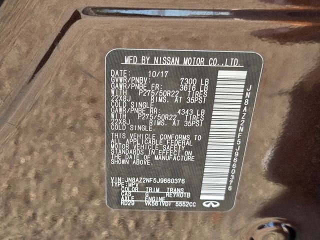 Used 2018 INFINITI QX80 2WD w/ Driver Assistance Package image 25