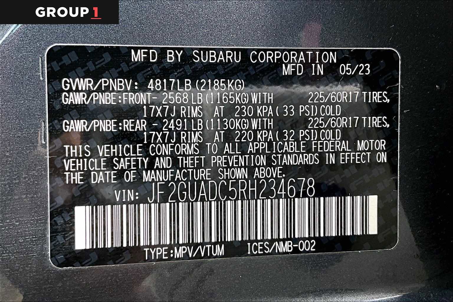 Certified 2024 Subaru Crosstrek 2.0i Premium AWD/4WD image 35