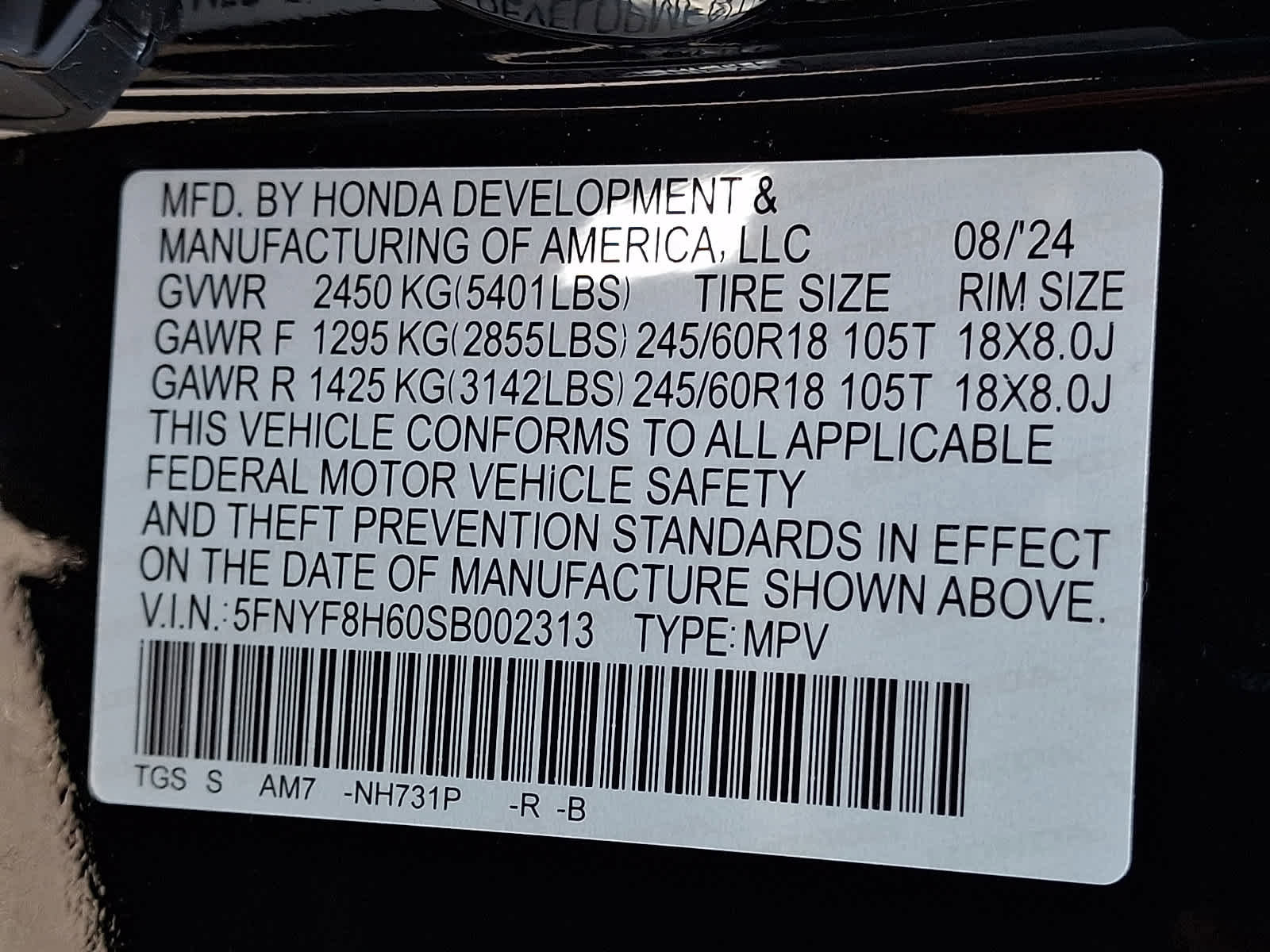 Certified 2025 Honda Passport TrailSport image 31