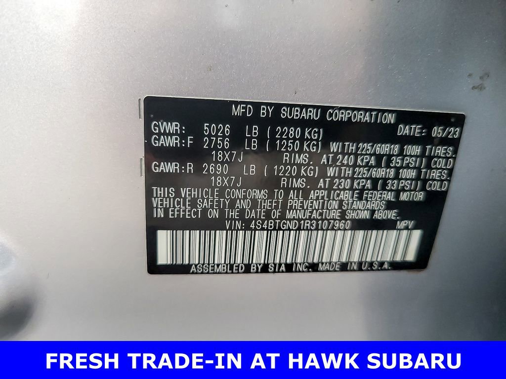 Certified 2024 Subaru Outback Limited XT image 24
