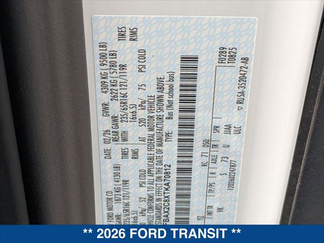 New 2026 Ford Transit 350 XL RWD image 19