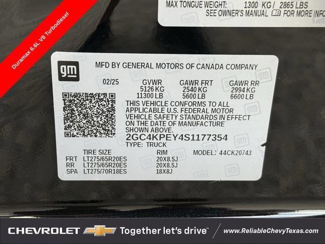 Used 2025 Chevrolet Silverado 2500 LTZ w/ LTZ Texas Edition AWD/4WD image 40
