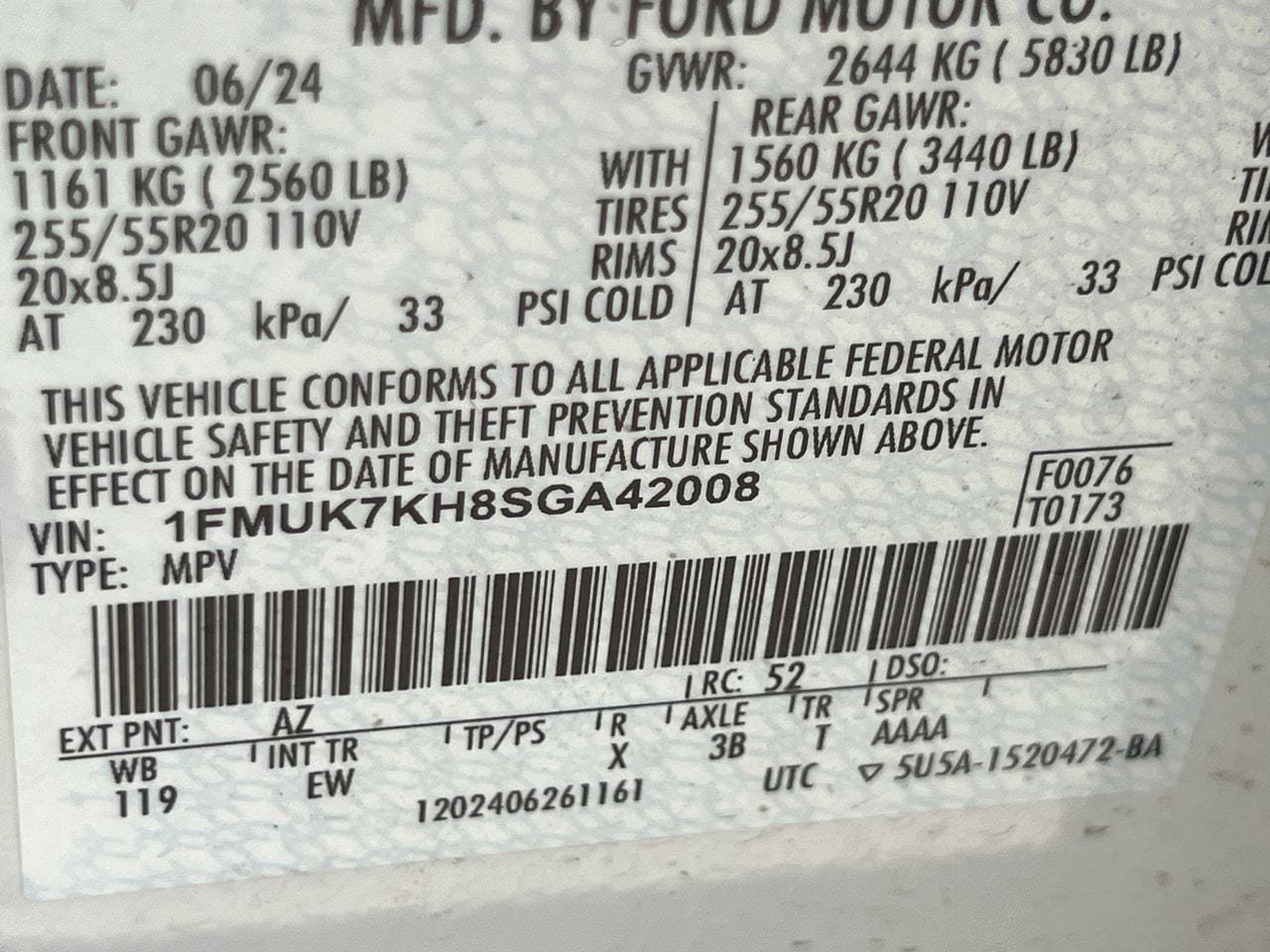 Used 2025 Ford Explorer ST-Line w/ Premium Package RWD image 32