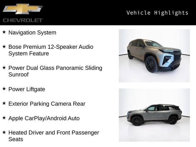 New 2026 Chevrolet Traverse RS image 4