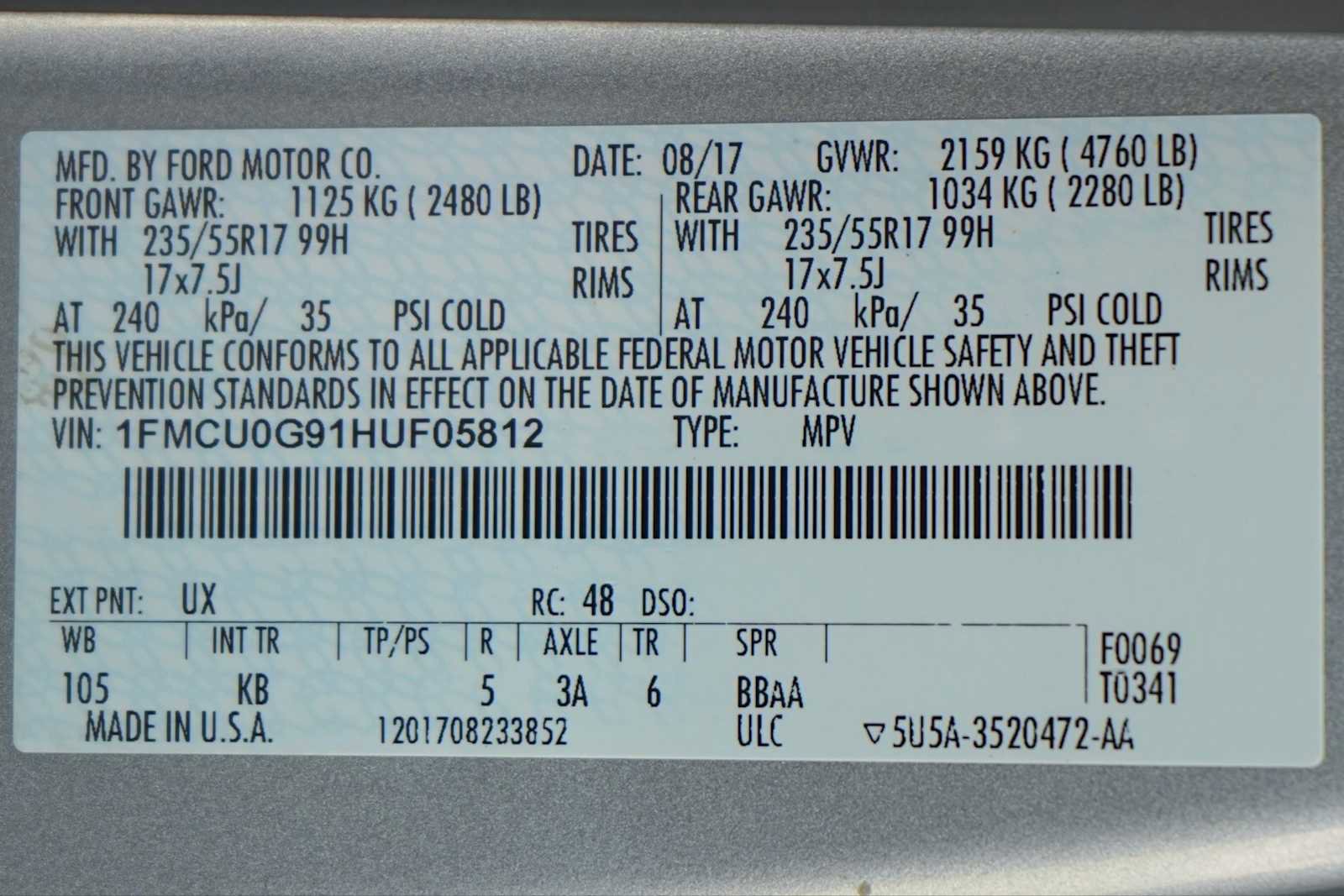 Used 2017 Ford Escape SE w/ Equipment Group 201A FWD image 30