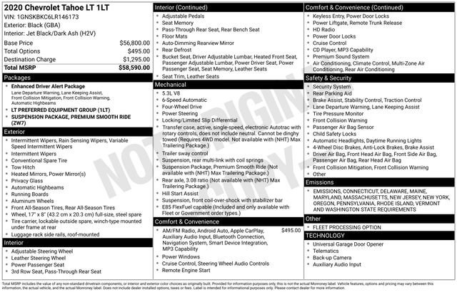 Used 2020 Chevrolet Tahoe LT image 39