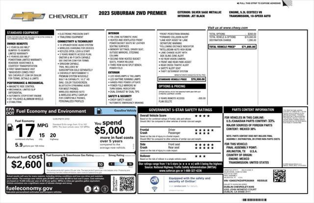 Used 2023 Chevrolet Suburban Premier image 4