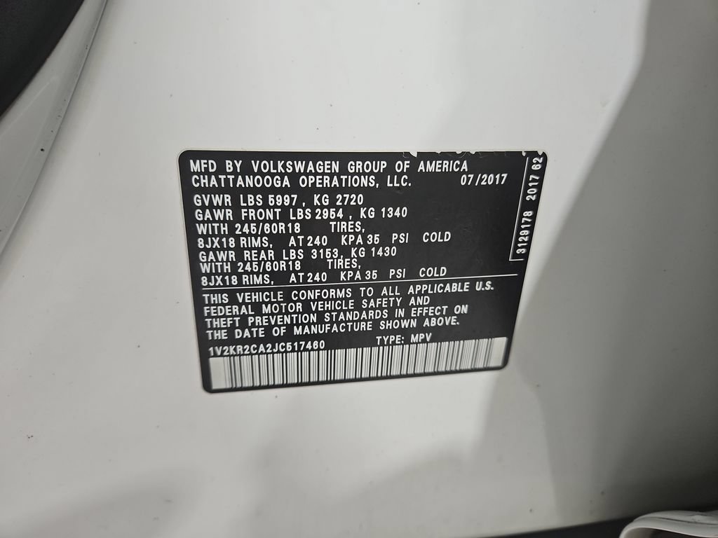 Used 2018 Volkswagen Atlas SE AWD/4WD image 29