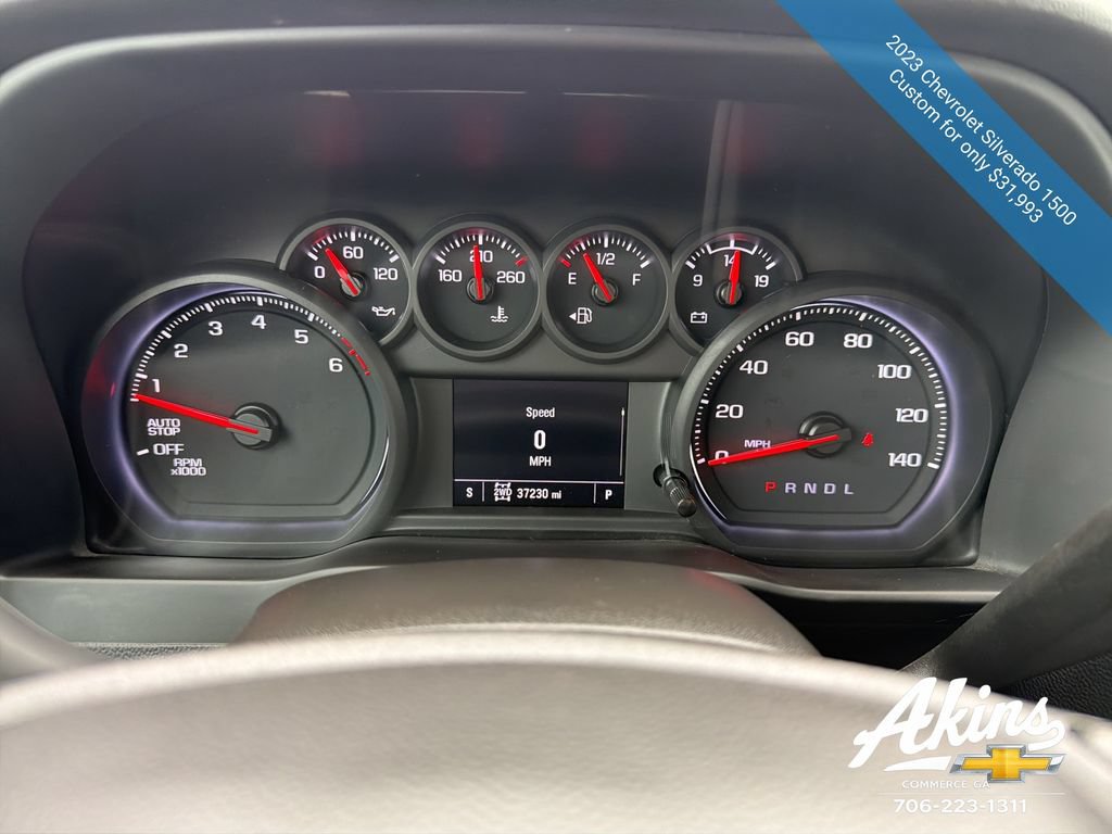 Certified 2023 Chevrolet Silverado 1500 Custom w/ LPO, Dark Essentials Package AWD/4WD image 24